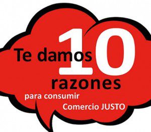 Exposición «Te damos 10 razones para consumir Comercio Justo» en Pamplona
