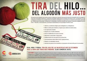 Exposición «Tira del hilo del algodón más justo» en Teruel