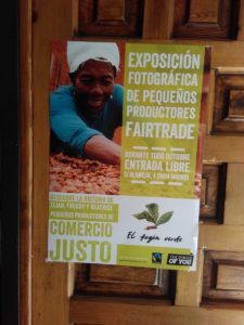 Exposición de productores Fairtrade y sorteo Fairtrade #cafelfiejusta