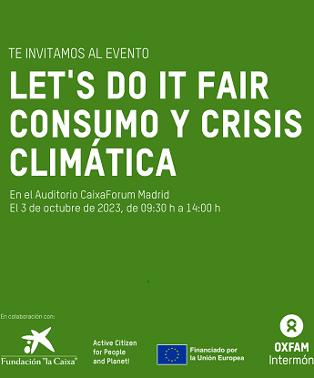 Jornada sobre consumo y crisis climática. Let’s do it Fair
